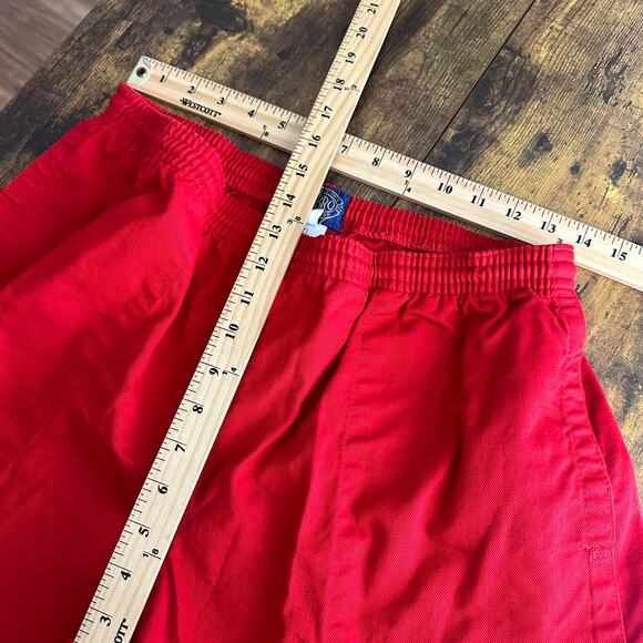 Vintage Halbro shorts men’s size 38 red rugby pockets drawstring 4" inseam - Picture 6 of 8